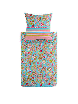 BASSETTI | Ropa de cama de satén RAPALLO 70x90cm/140x200cm Menta