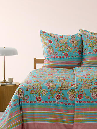 BASSETTI | Ropa de cama de satén RAPALLO 70x90cm/140x200cm Menta