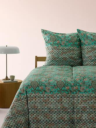 BASSETTI | Ropa de cama de satén TIGULLIO 70x90cm/140x200cm Verde Claro