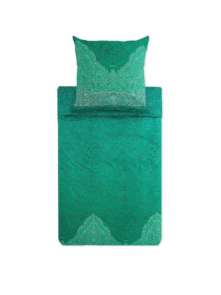 Ropa de cama de satén DOLCEACQUA 70x90cm/140x200cm Verde verde oscuro
