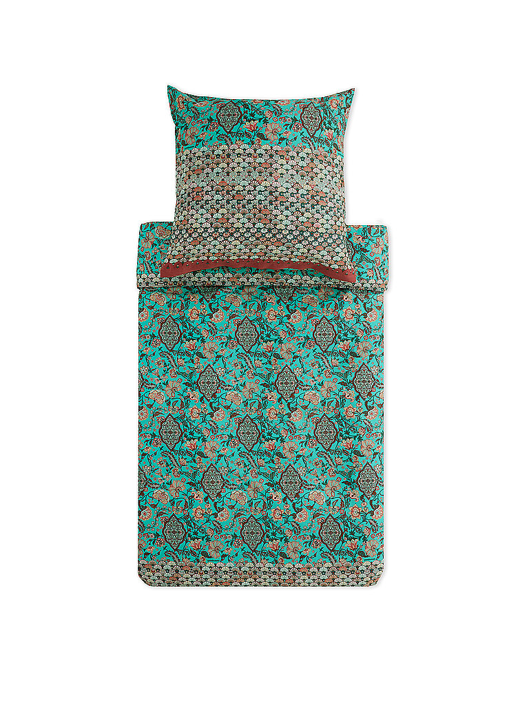 Ropa de cama de satén TIGULLIO 70x90cm/140x200cm Verde Claro verde