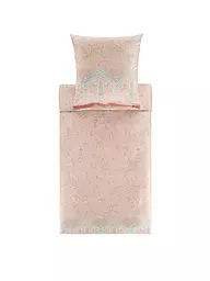 BASSETTI | Ropa de cama de satén INDIAN ROSES 70x90cm/140x200cm Amarillo | Beige