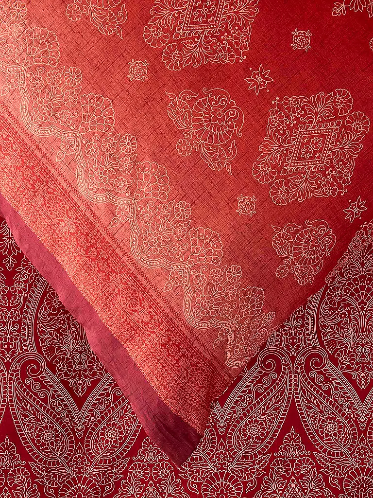BASSETTI | Ropa de cama de satén 2x70x90cm/ 200x200cm KERALA Burdeos | 