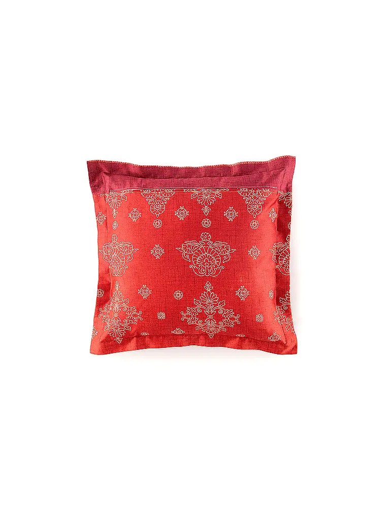 BASSETTI | Ropa de cama de satén 2x70x90cm/ 200x200cm KERALA Burdeos | 