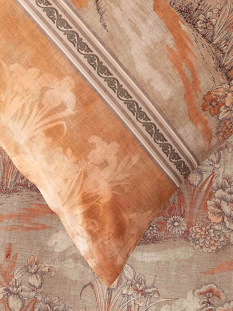 BASSETTI | Ropa de cama de satén 70x90cm / 140x200cm ACQUAFORTE Terracota | 