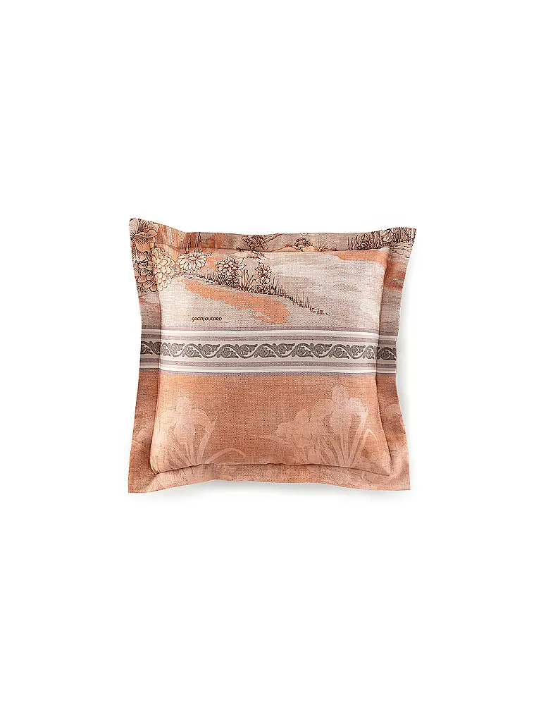 BASSETTI | Ropa de cama de satén 70x90cm / 140x200cm ACQUAFORTE Terracota | 