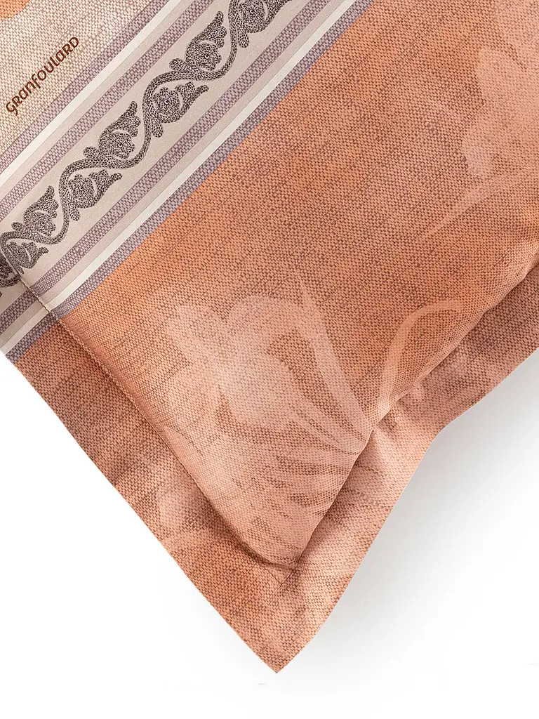 BASSETTI | Ropa de cama de satén 70x90cm / 140x200cm ACQUAFORTE Terracota | 