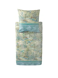 BASSETTI | Ropa de cama de satén 70x90cm / 140x200cm ACQUAFORTE Terracota | Menta