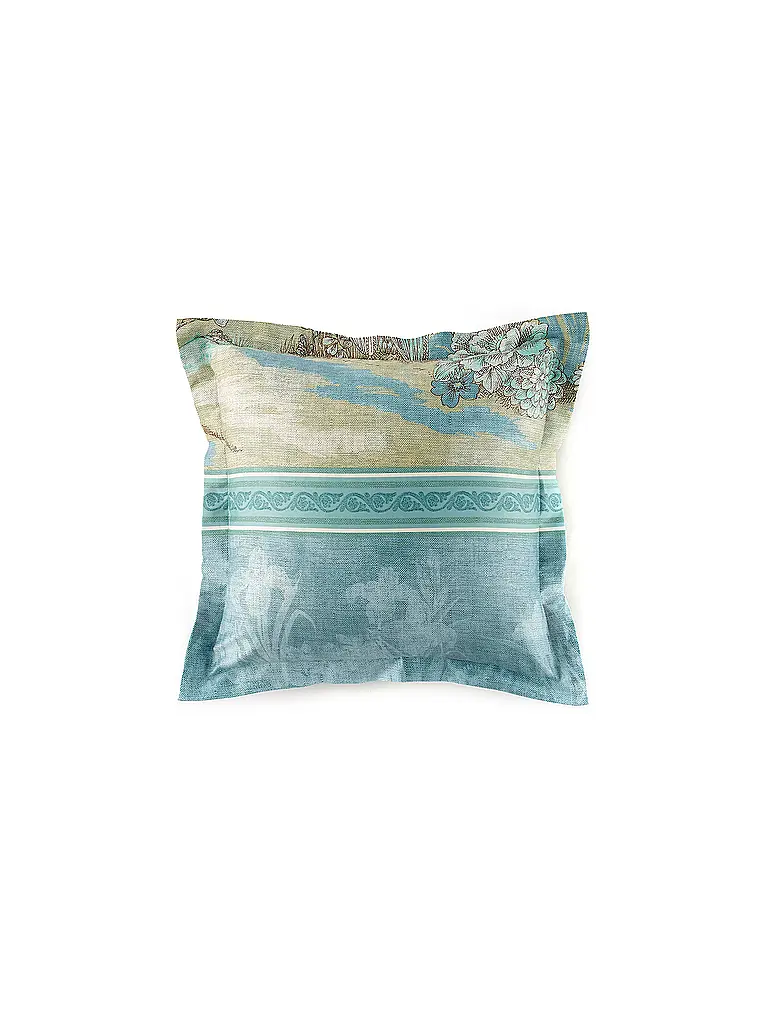 BASSETTI | Ropa de cama de satén 70x90cm / 140x200cm ACQUAFORTE Verde | 