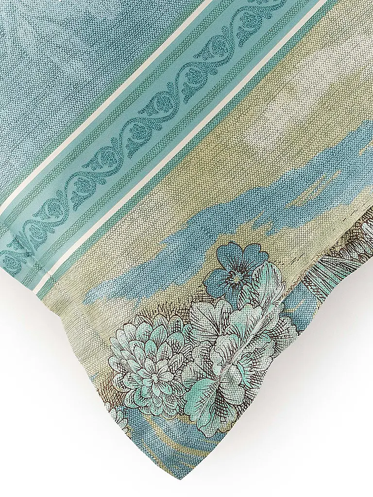 BASSETTI | Ropa de cama de satén 70x90cm / 140x200cm ACQUAFORTE Verde | 