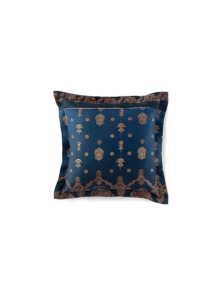BASSETTI | Ropa de cama de satén 70x90cm / 140x200cm GOLD DECOR Azul | Azul oscuro