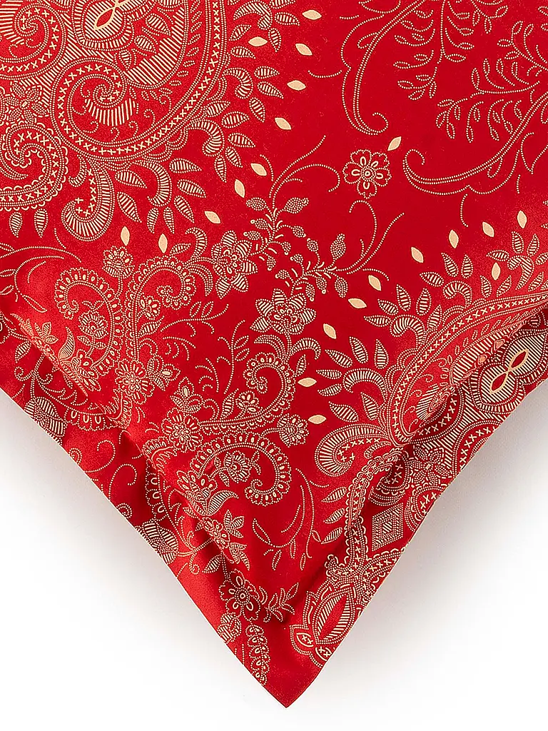 BASSETTI | Ropa de cama de satén 70x90cm / 140x220cm MONNALISA Rojo | 
