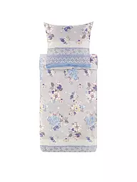 BASSETTI | Ropa de cama de satén HANAMI 70x90cm/140x200cm Rosa | Azul claro