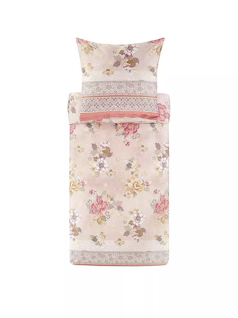 BASSETTI | Ropa de cama de satén HANAMI 70x90cm/140x200cm Rosa | Rosa