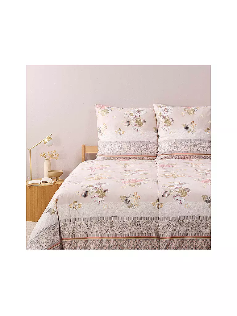 BASSETTI | Ropa de cama de satén HANAMI 70x90cm/140x200cm Rosa | Rosa