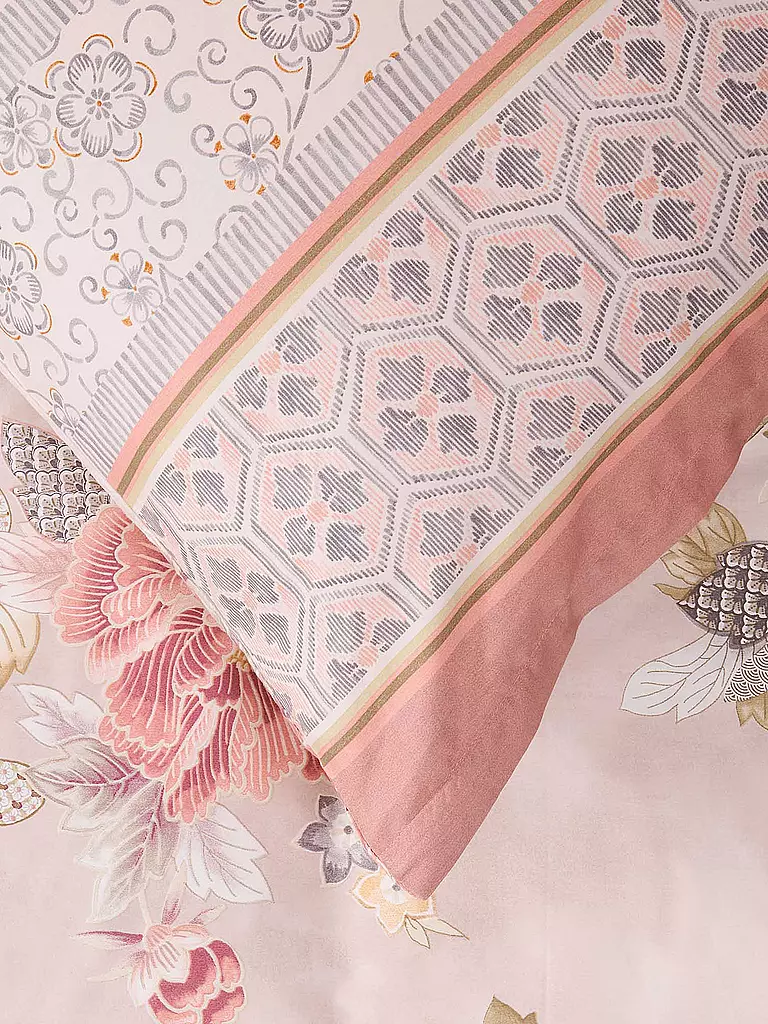 BASSETTI | Ropa de cama de satén HANAMI 70x90cm/140x200cm Rosa | Rosa