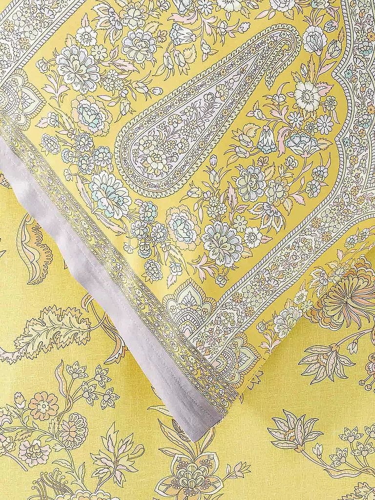 BASSETTI | Ropa de cama de satén INDIAN ROSES 70x90cm/140x200cm Amarillo | 