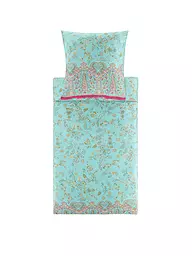 BASSETTI | Ropa de cama de satén INDIAN ROSES 70x90cm/140x200cm Amarillo | Menta
