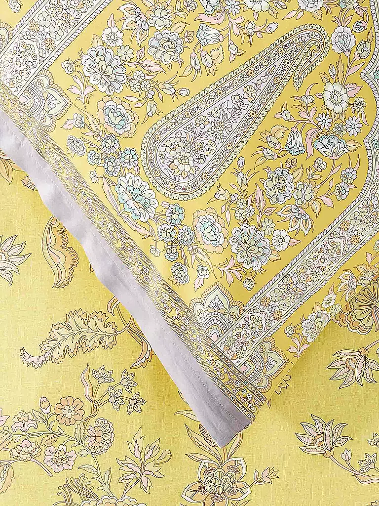 BASSETTI | Ropa de cama de satén INDIAN ROSES 70x90cm/140x220cm Amarillo | 