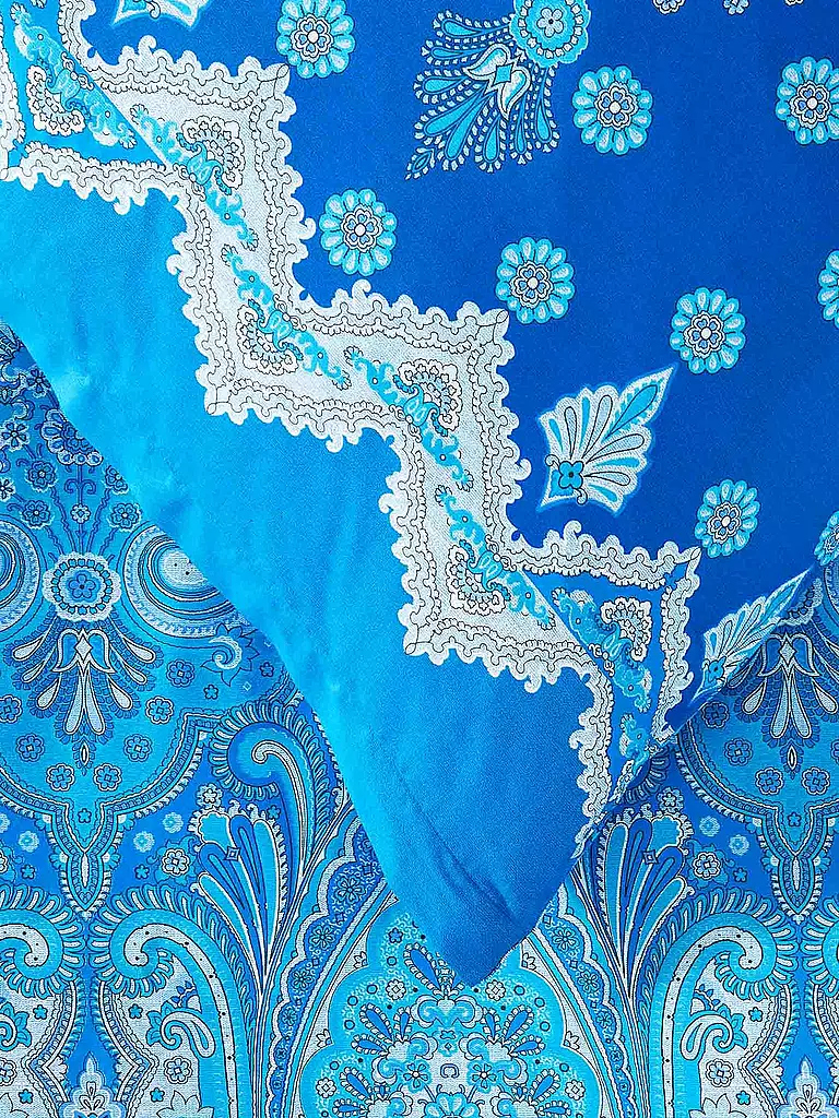 BASSETTI | Ropa de cama de satén ISOLABELLA 70x90cm/140x200cm Azul | Azul