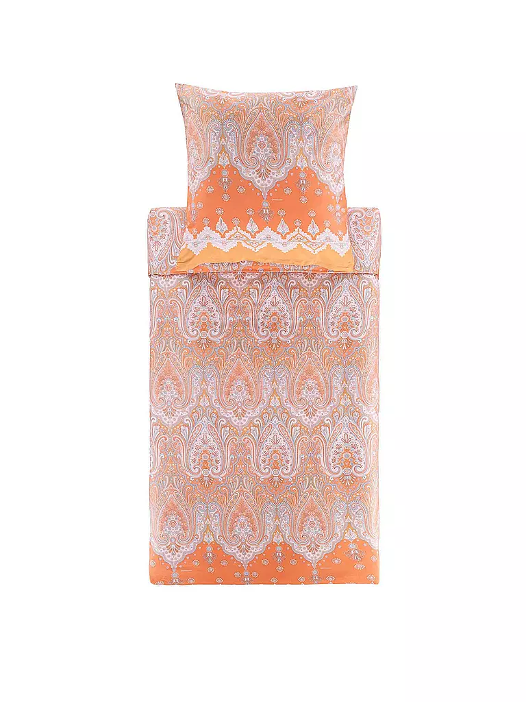 BASSETTI | Ropa de cama de satén ISOLABELLA 70x90cm/140x200cm Naranja | orange
