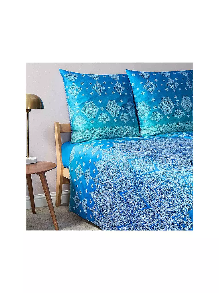 BASSETTI | Ropa de cama de satén KERALA 2x 70x90cm / 200x200cm | 
