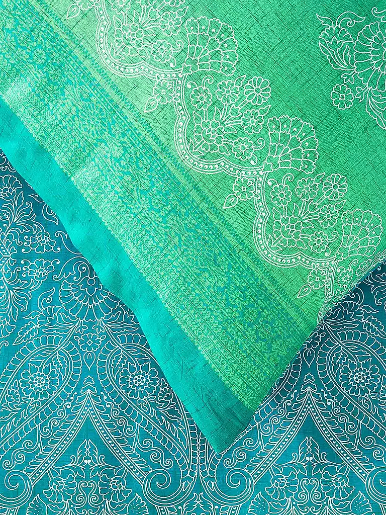 BASSETTI | Ropa de cama de satén KERALA 70x90cm/140x220cm Verde | 