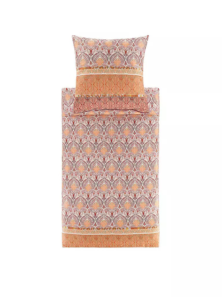 BASSETTI | Ropa de cama de satén NAIROBI 70x90cm/140x200cm Corale | koralle