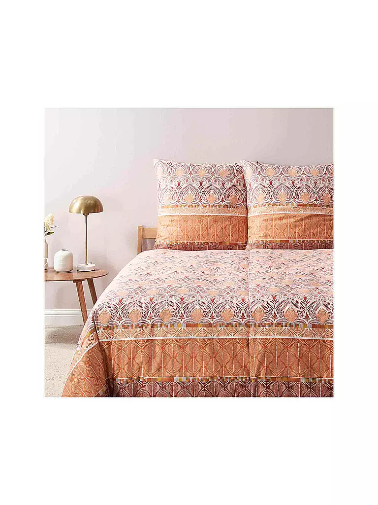 BASSETTI | Ropa de cama de satén NAIROBI 70x90cm/140x200cm Corale | koralle