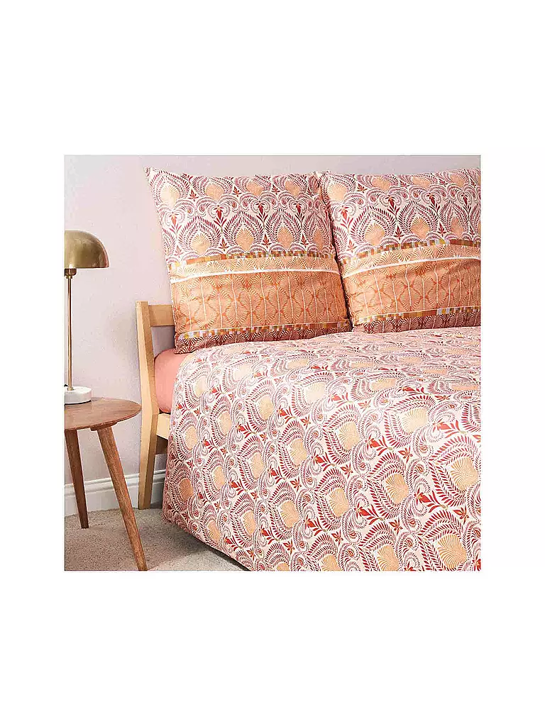BASSETTI | Ropa de cama de satén NAIROBI 70x90cm/140x200cm Corale | 
