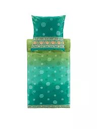 BASSETTI | Ropa de cama de satén PALLAVICINO 70x90cm/140x200cm Verde | Verde