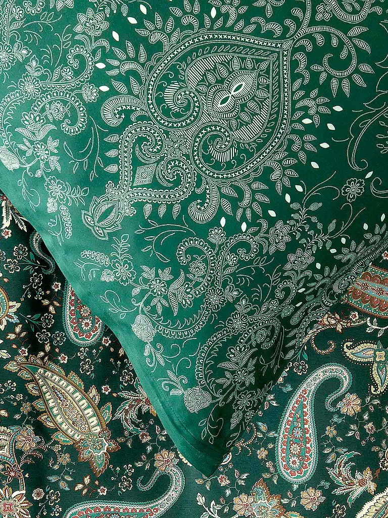 BASSETTI | Satin Bettwäsche 70x90cm / 140x220cm MONNALISA  Verde | 