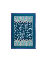 BASSETTI | Tagesdecke - Plaid 135x190cm INDIAN ROSES Verde | Azul oscuro
