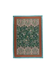 BASSETTI | Tagesdecke - Plaid 135x190cm INDIAN ROSES Verde | Verde oscuro