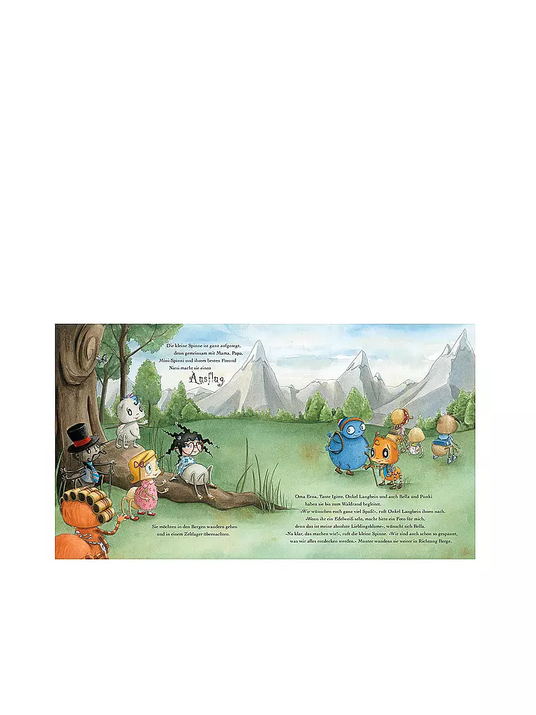 BAUMHAUS VERLAG | Libro - La pequeña araña repugnante - Aventuras en las montañas (Volumen 10) | Sin color