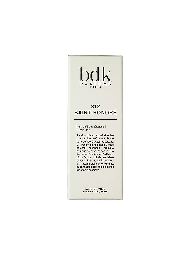 BDK | 312 Saint-Honoré Eau de Parfum 100 ml | 