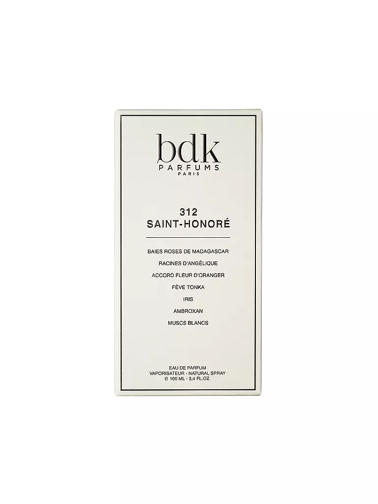 BDK | 312 Saint-Honoré Eau de Parfum 100 ml | 