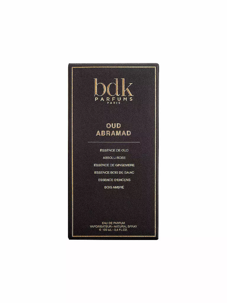 BDK | Oud Abramad Eau de Parfum Vaporizador Natural 100ml | Sin color