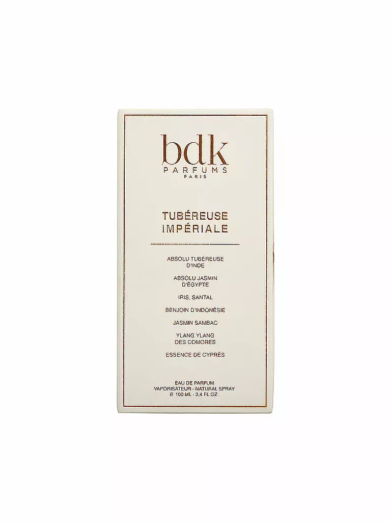 BDK | Tubéreuse Impériale Eau de Parfum Vaporizador Natural 100ml | 