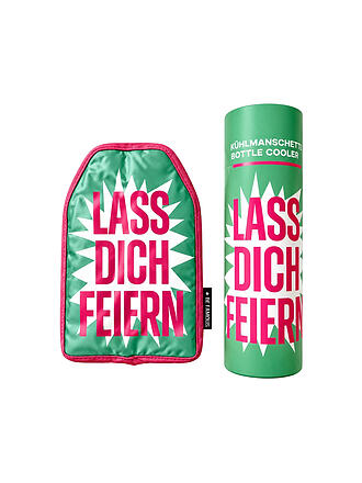 BE FAMOUS | Enfriador de botellas LASS DICH FEIERN Verde