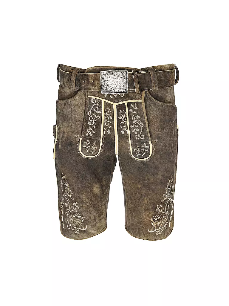 BECKERT | Pantalones cortos de cuero de ciervo HOCHKÖNIG | Marrón