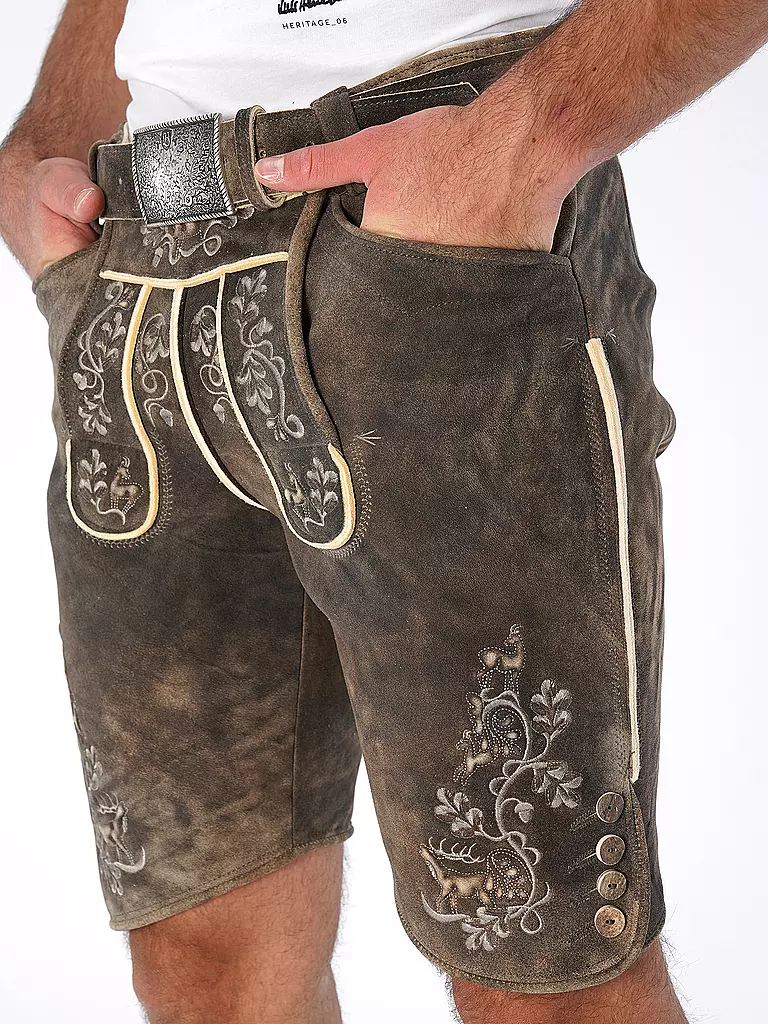 BECKERT | Pantalones cortos de cuero de ciervo HOCHKÖNIG | 