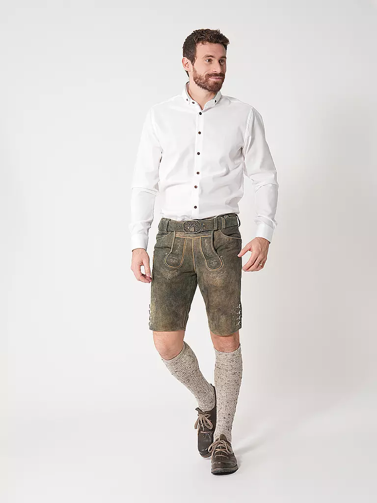 BECKERT | Pantalones de cuero KAISERAU | Marrón claro