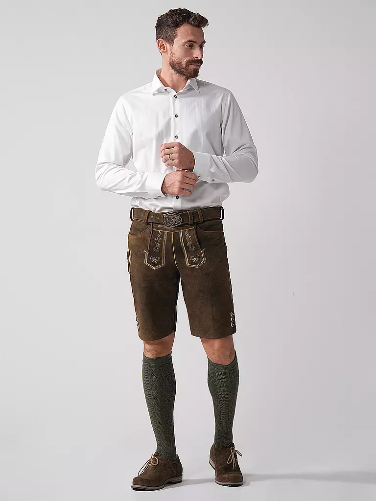BECKERT | Pantalones de cuero LEO | Marrón claro