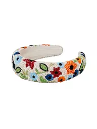 BECKSÖNDERGAARD | Diadema ANEMONA WIDE BEADED HAIRBRACE White | Blanco