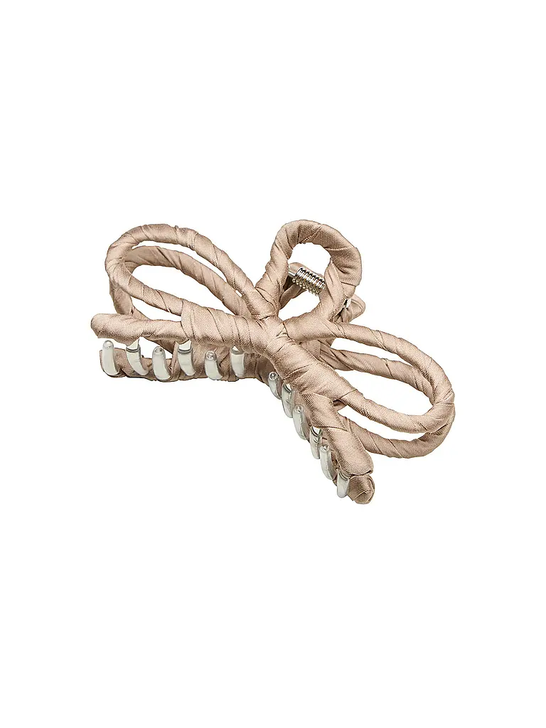 BECKSÖNDERGAARD | Horquilla LUSTER BOW HAIR CLAW Simply Taupe Beige | Beige