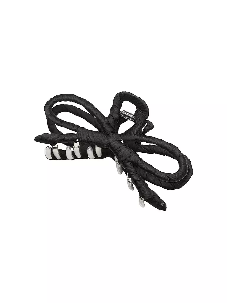 BECKSÖNDERGAARD | Pinza para el pelo LUSTER BOW HAIR CLAW Black | Negro