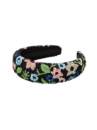 BECKSÖNDERGAARD | Diadema ANEMONA WIDE BEADED HAIRBRACE Negro