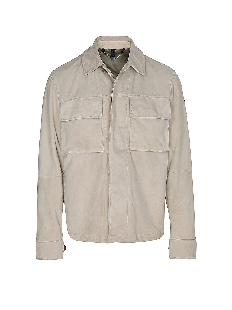 BELSTAFF Chaqueta de cuero WAYMARK beige