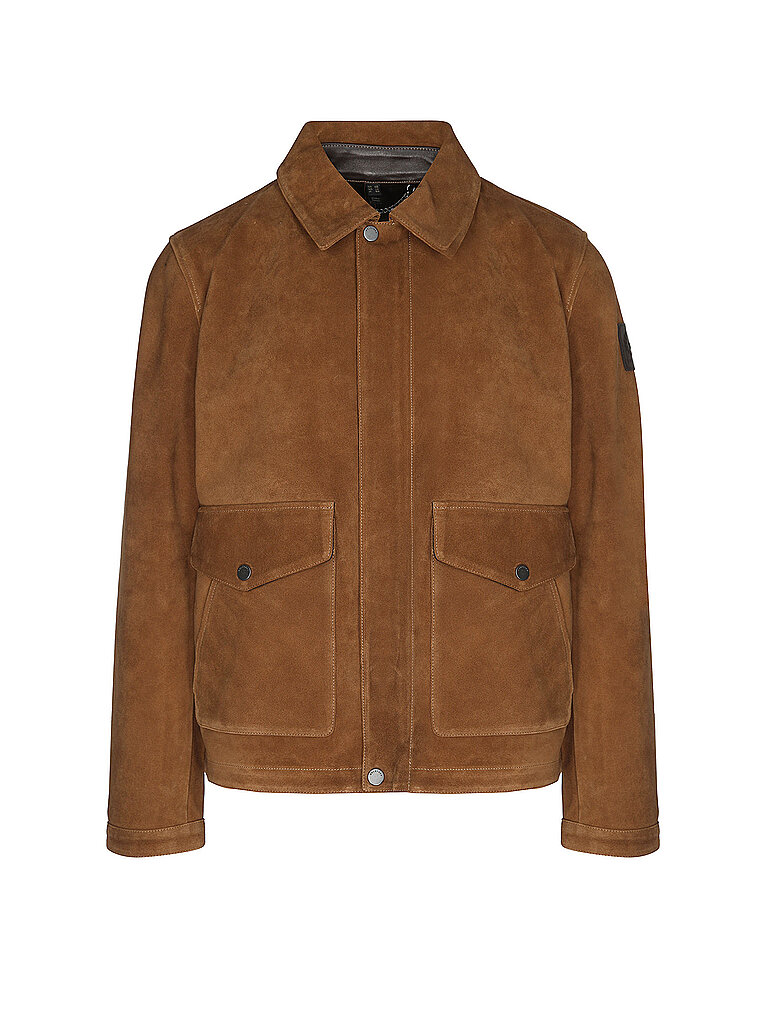 Chaqueta de cuero OUTLAND camel 48